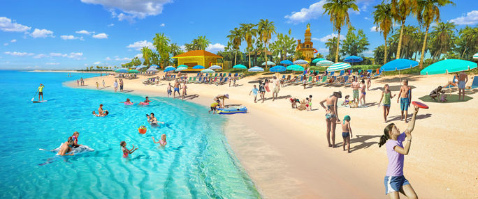 The Starfish Lagoon beach will have kayak and paddleboard rentals The Starfish Lagoon beach will have kayak and paddleboard rentals