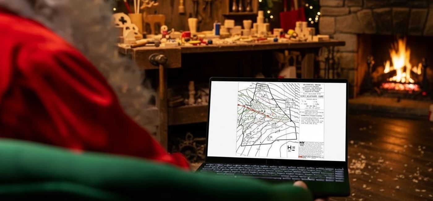 Image: Santa Claus (Photo Credit: Nav Canada)