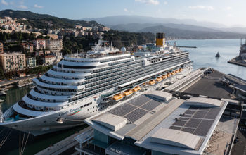The new Costa Firenze in the Port of Savona, Italy.