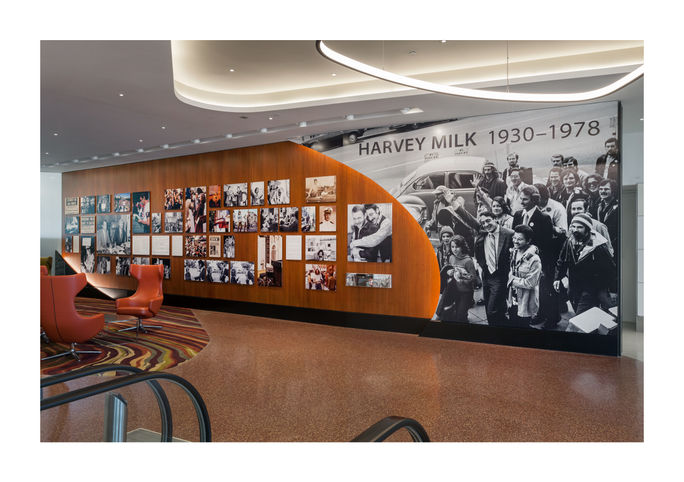 Harvey Milk exhibit at San Francisco International Airport.