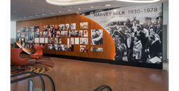 Harvey Milk exhibit at San Francisco International Airport.