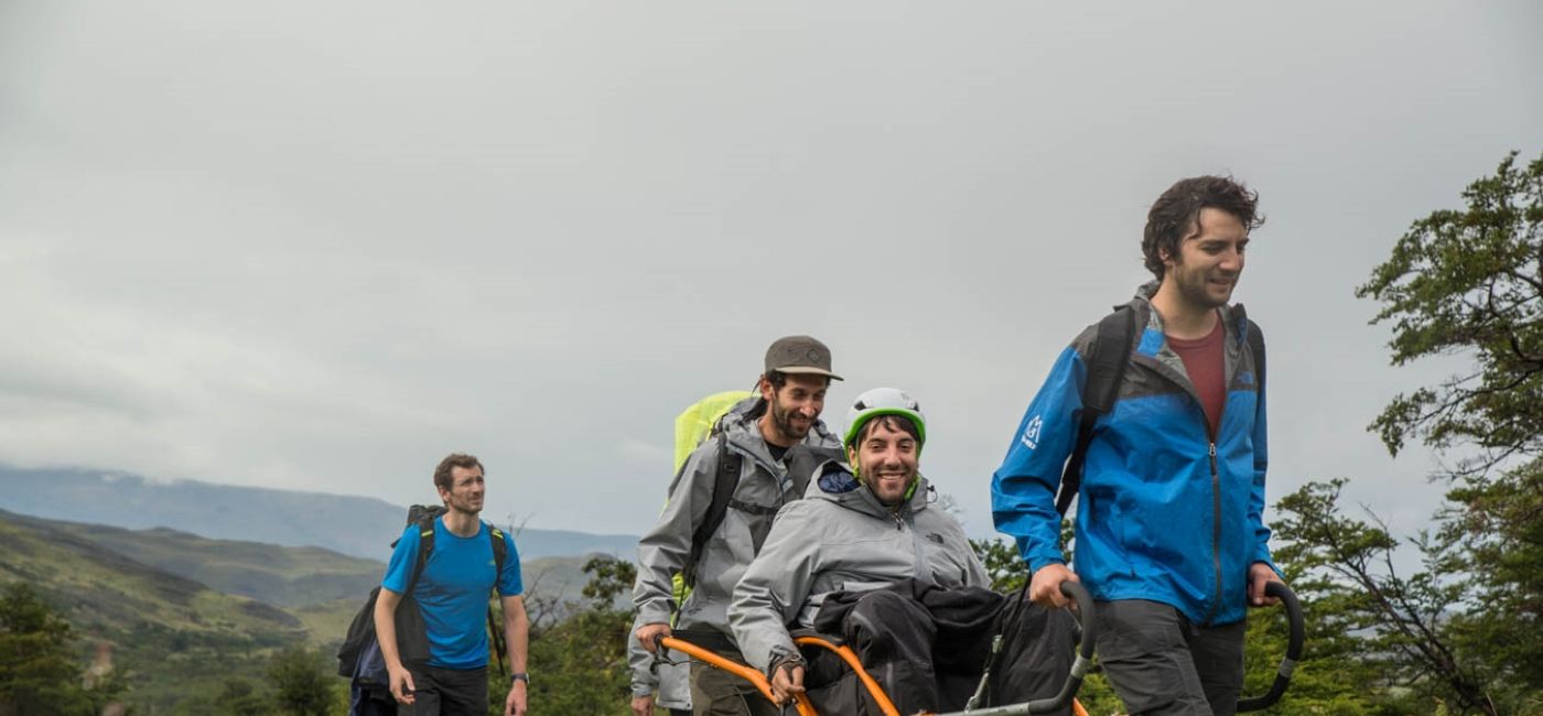 Image: Camilo Navarro and Alvaro Silberstein, Founders of Wheel the World in Torres del Paine National Park, Chile (photo via Wheel the World) ((photo via Wheel the World))