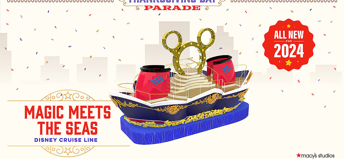 Image: A rendering of Disney Cruise Line's new Macy's Thanksgiving Day Parade float (Photo Credit: Disney Cruise Line)