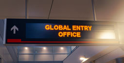 Signage for a Global Entry office
