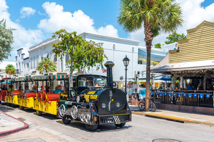 Train ride through Key West, Florida