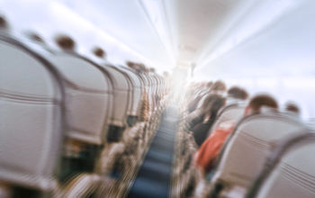 Plane shakes during turbulence.