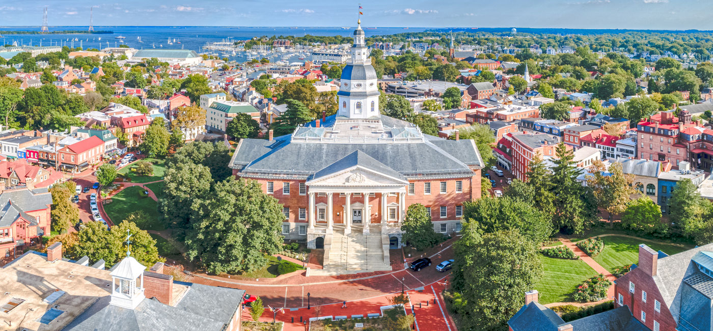 Image: Maryland State House in Annapolis, Maryland. (Photo Credit: Adobe/Matthew Tighe)