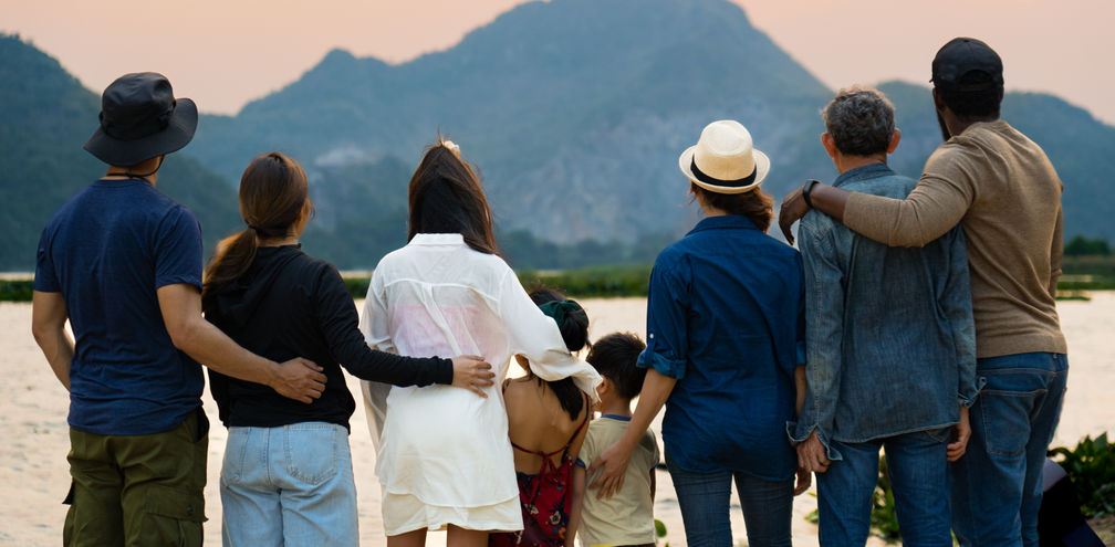 Multi-generational travel family, group,