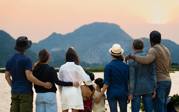 Multi-generational travel family, group,