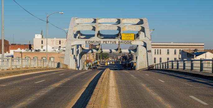 The Edmund Pettus Bridge in Selma, Alabama