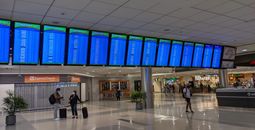 airport flight board