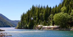 Clayoquot Wilderness Lodge, Clayoquot Sound, Vancouver Island, Canada, helicopter