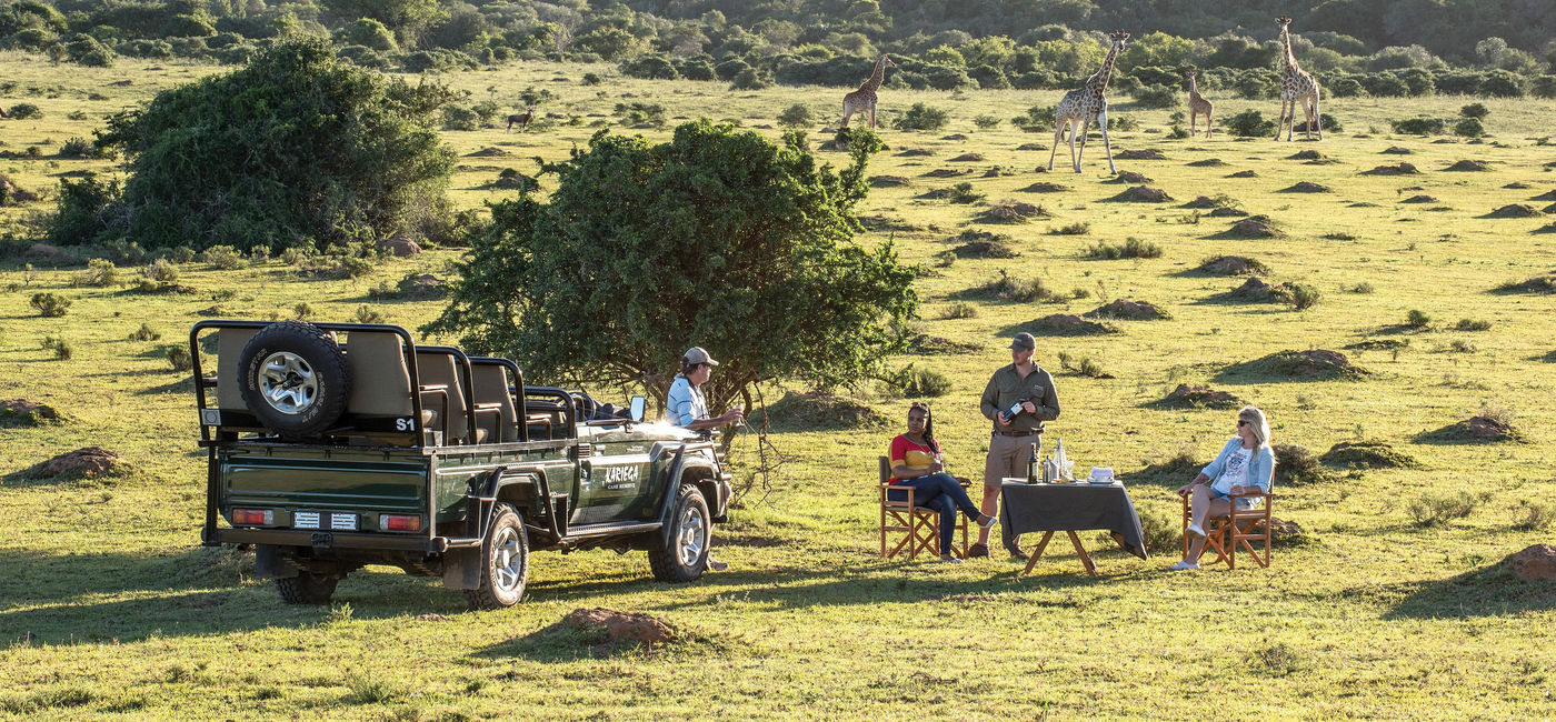 Image: Guests on Seabourn’s 2024 Grand Africa Voyage can participate in Kariega Settlers Drife Safari