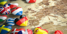 Map of Europe, Europe, map, travel, hearts