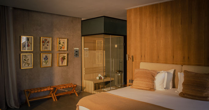 Spa suite with sauna at SB Winemakers House & Spa Suites Spa suite with sauna at SB Winemakers House & Spa Suites