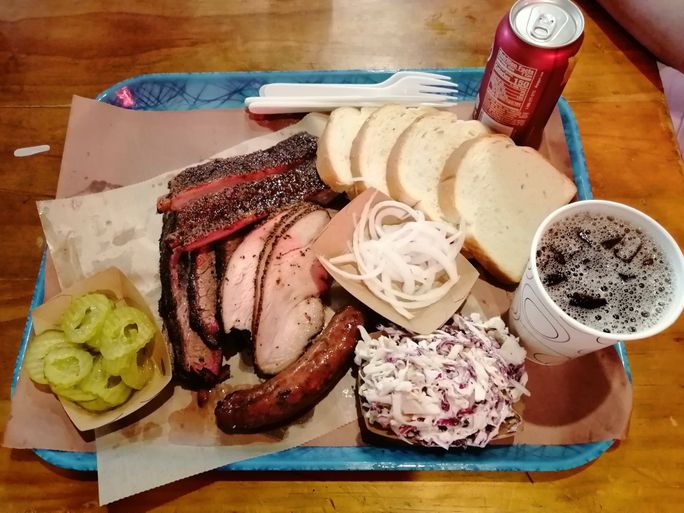 selection of meats at Franklin Barbecue in Austin barbecue, austin, Franklin barbecue