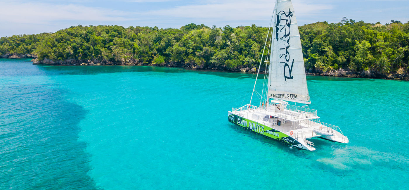 Image: An Island Routes catamaran sailing in the Caribbean. (Photo Credit: Island Routes Caribbean Adventures)