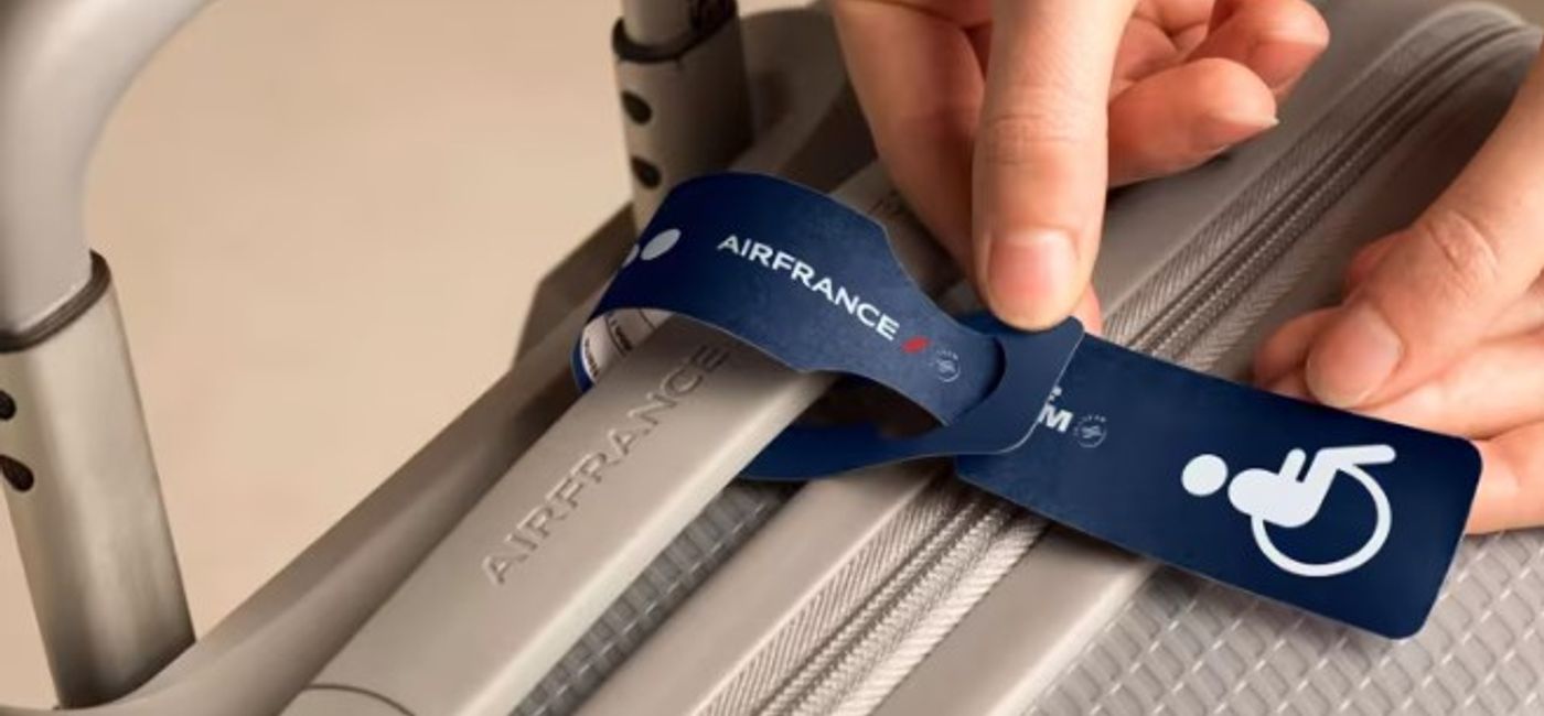 Image: Air France wheelchair tag (Photo Credit: Air France)