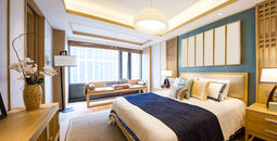 Interior of hotel room
