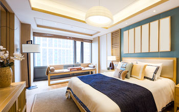 Interior of hotel room