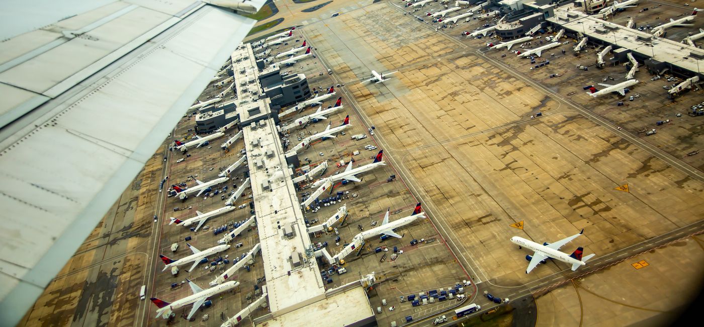 Image: Aerial view of Hartsfield-Jackson Atlanta International Airport. (Photo Credit: Bob/Adobe)