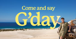 Robert Irwin and Ruby the Roo invite US travelers to 'Come and say G'day' in Tourism Australia's latest campaign.