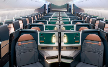 Alaska Airlines Aurora Cabin on 787 Plane