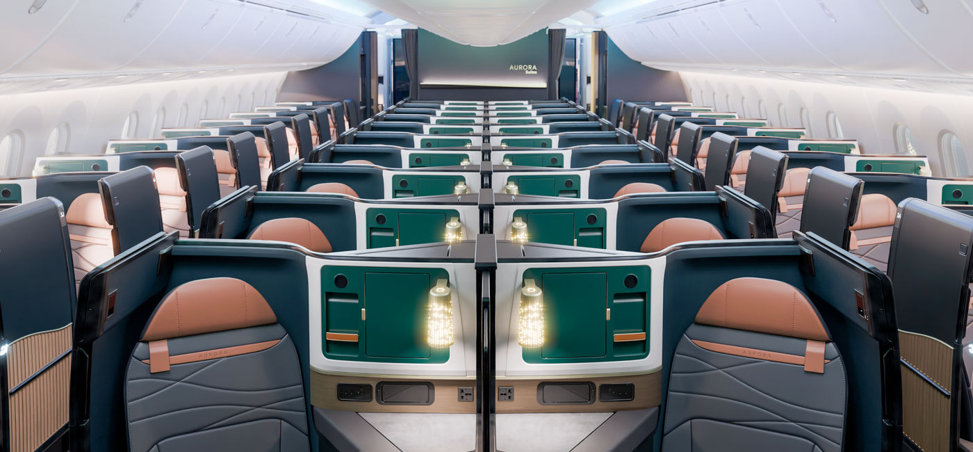 Image: Alaska Airlines Aurora Cabin on 787 Plane (Photo Credit: Courtesy Alaska Airlines)