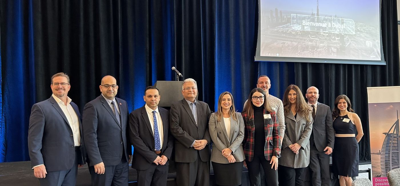 Image: Shantanu Mehta, GM from Orient Tours LLC, Manav Sharma, GM from Riya Travel & Tourism Lorenzo Coppo, Director of Sales at Address Beach Resort Allia Seidalieva, Assistant Director of Sales at Rixos Premium Dubai Hotel LCC  Air Canada representative, Cibele Moulin, Director of International Operations 