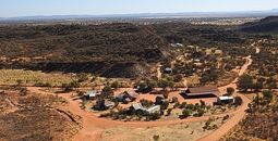 Aerial view of Ooraminna Station Homestead