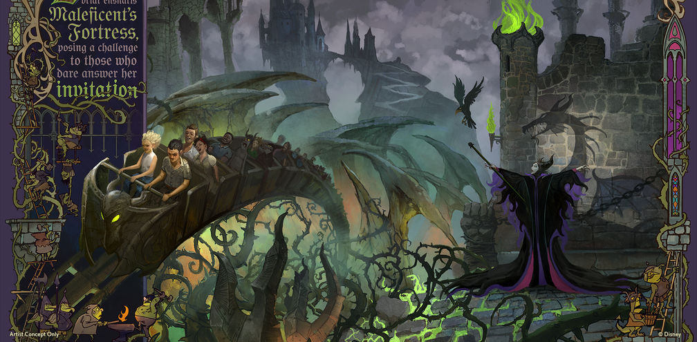 Maleficent Villains Land rendering