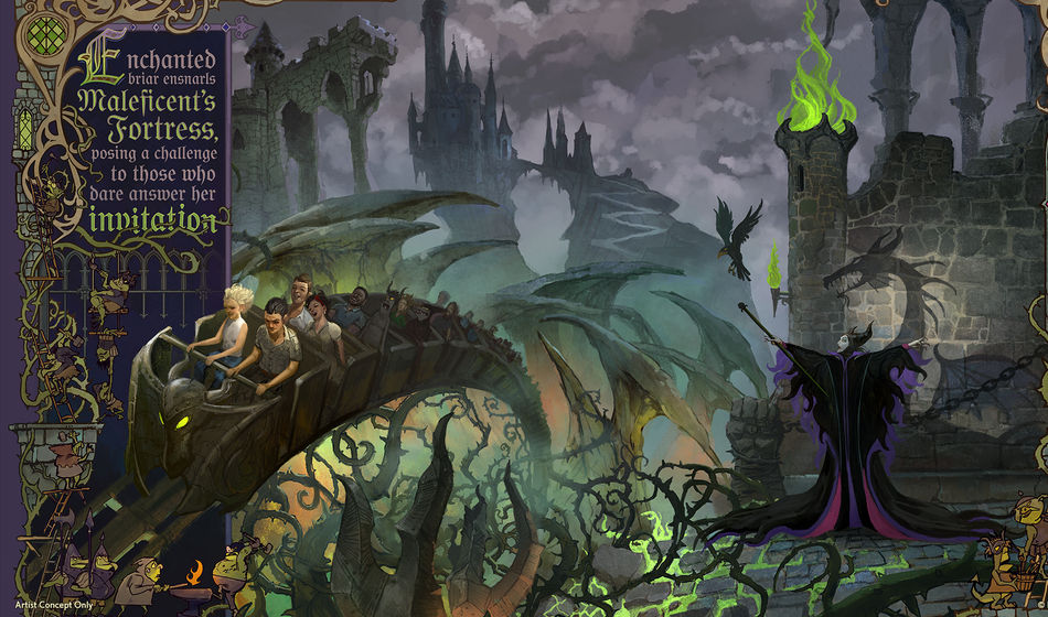 Maleficent Villains Land rendering