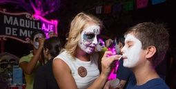 Face Painting at Sandos During Day of the Dead