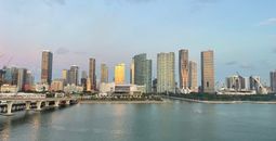 Downtown Miami viewed from PortMiami