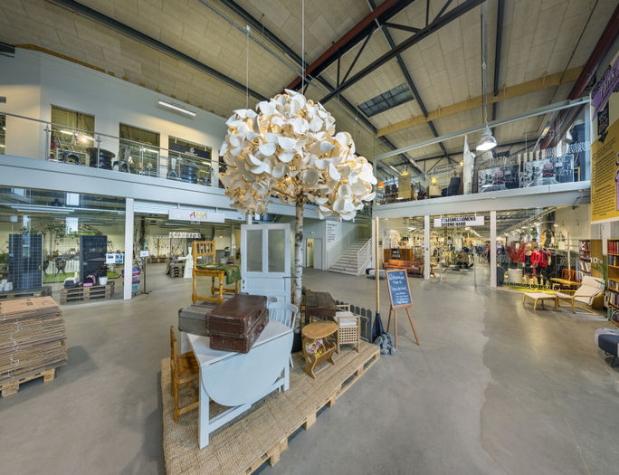 ReTuna, the world’s first recycling shopping mall. ReTuna, the world’s first recycling shopping mall.