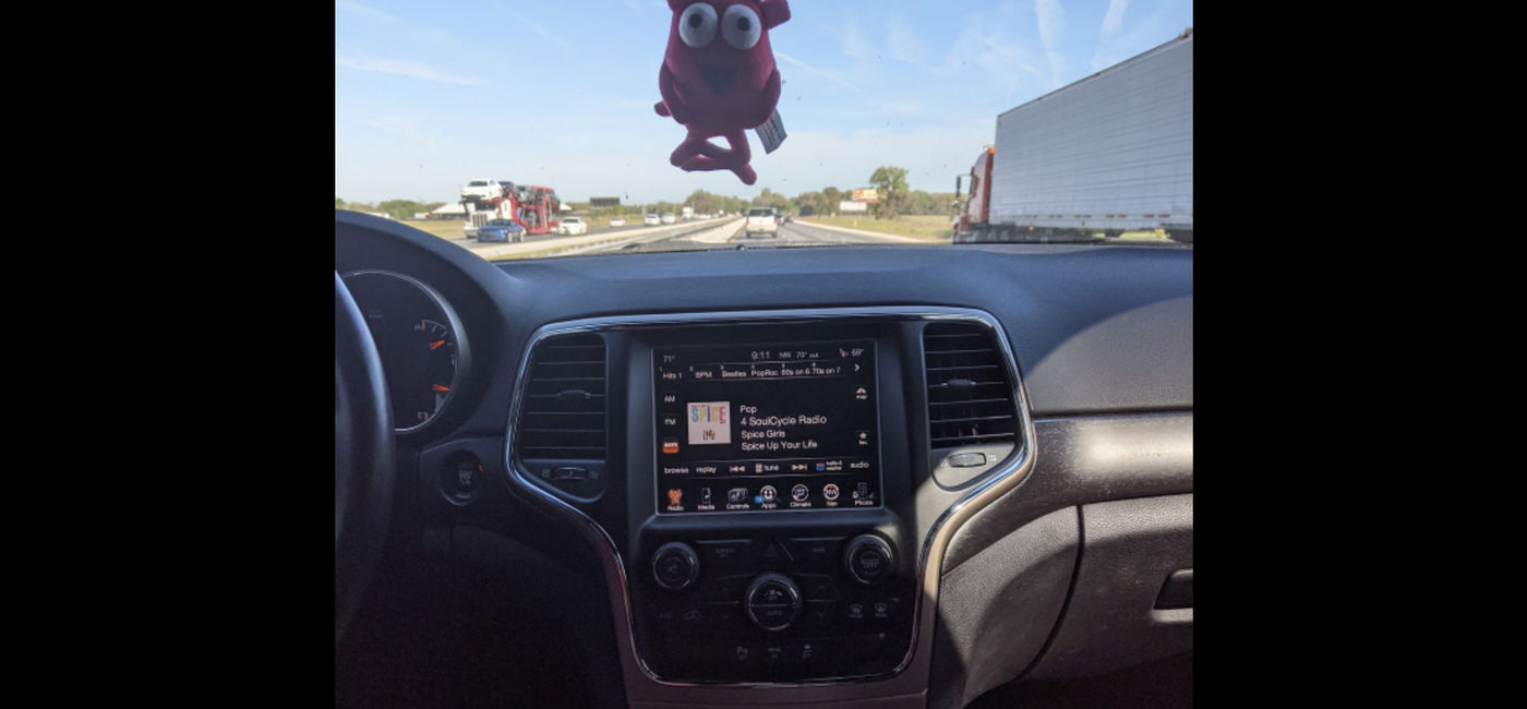 Image: The road trip view (photo by Lauren Bowman)