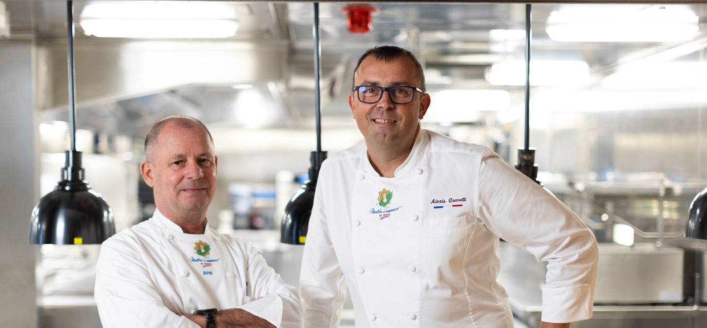 Image: Master Chefs of France, Eric Barale and Alexis Quaretti (Photo Credit: Oceania Cruises)