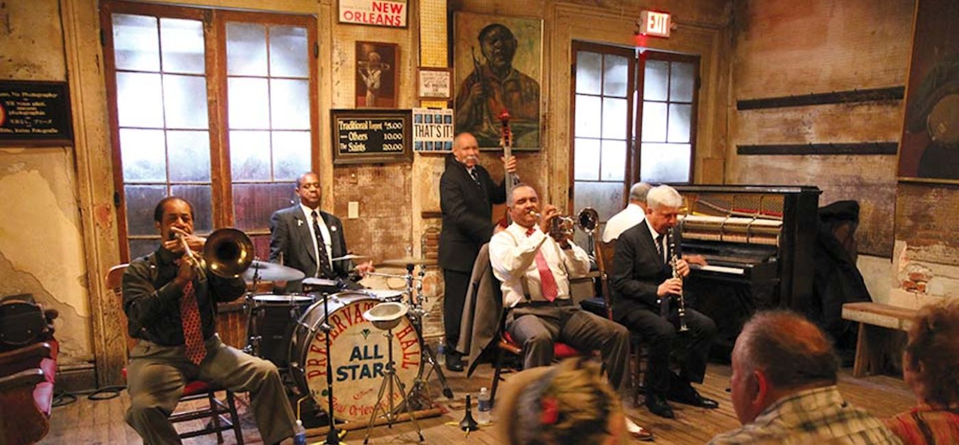 Image: The tour will a private jazz performance at New Orleans’ Preservation Hall. (Source: Tauck)