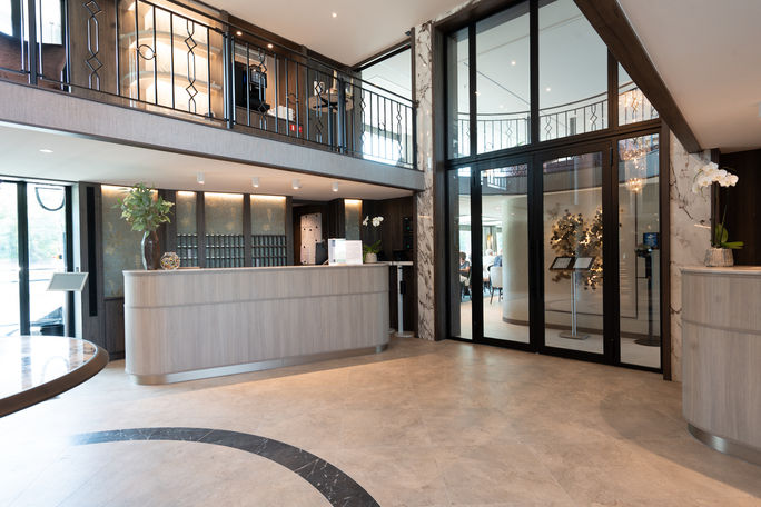 The lobby on Riviera Travel’s Riviera Radiance