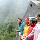 women, female travelers, women traveling, girls trip, hiking, woods, adventure travel