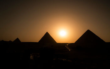 Pyramids and Sun