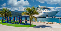 Royal Caribbean's Adventure of the Seas in Labadee, Haiti.