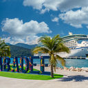 Royal Caribbean's Adventure of the Seas in Labadee, Haiti.