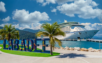 Royal Caribbean's Adventure of the Seas in Labadee, Haiti.