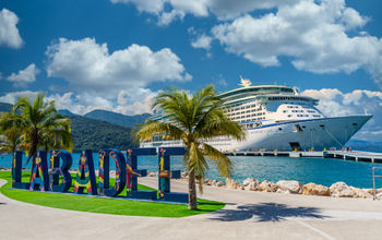 Royal Caribbean's Adventure of the Seas in Labadee, Haiti.