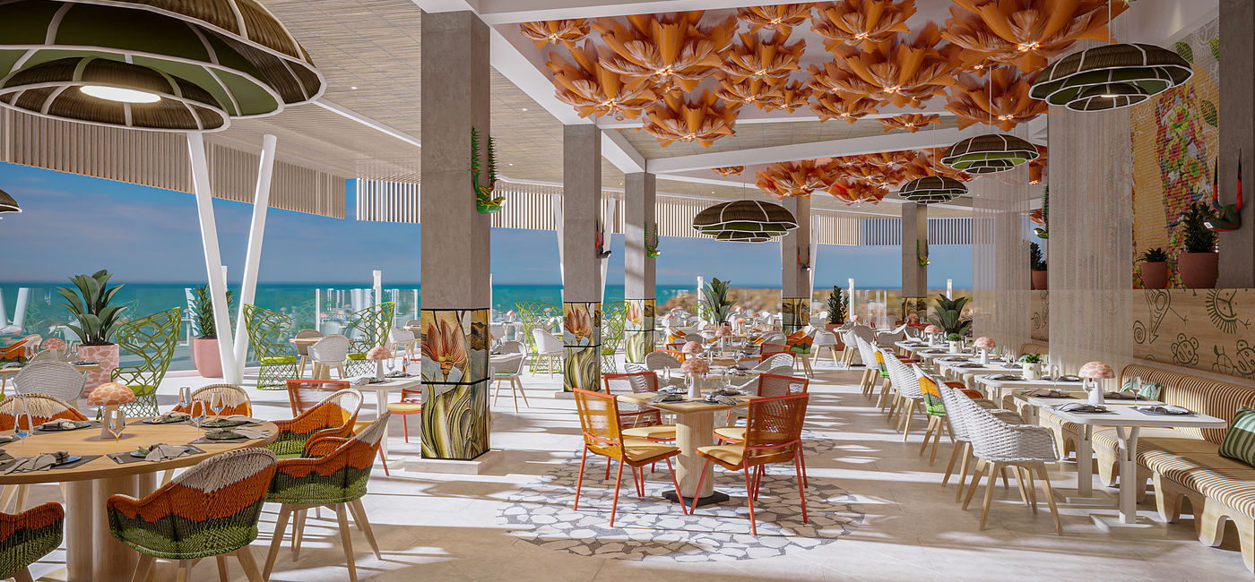 Image: Maquette des rénovations du restaurant principal Hispanola du Club Med Punta Cana (Source: Club Med)