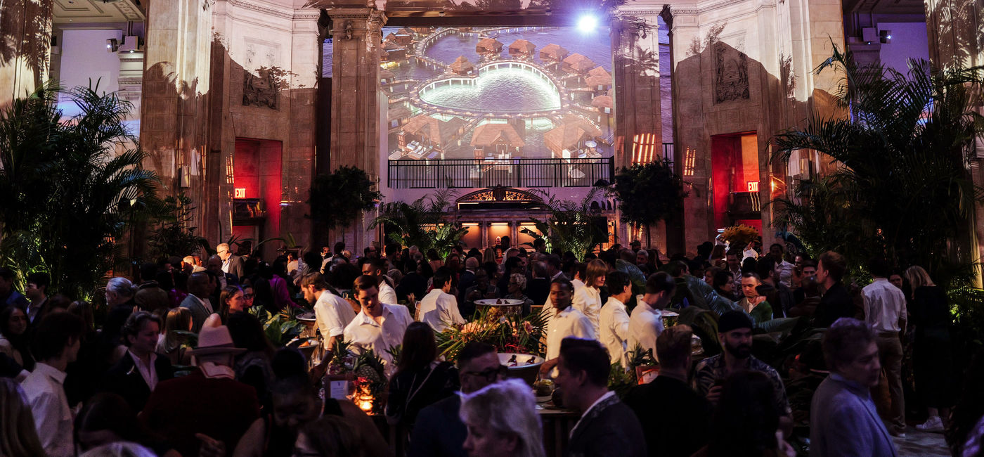 Image: The celebration was hosted by Adam Stewart, Executive Chairman of Sandals Resorts at the Hall des Lumières. (Photo Credit: Sandals Resorts International)