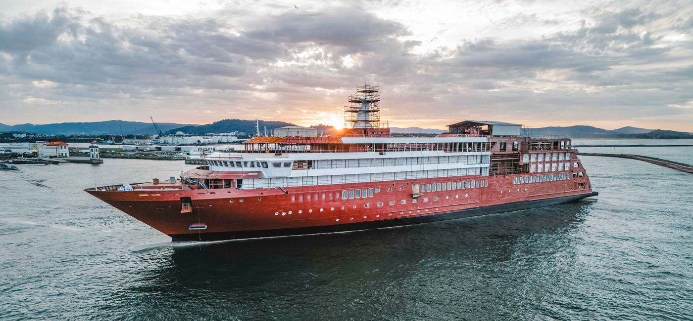 Image: Star Seeker touched water for the first time (Photo Credit: Windstar Cruises)