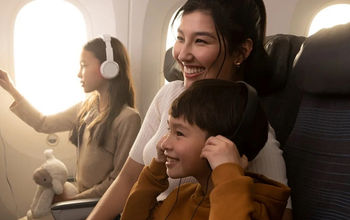 Air Canada, summer travel, family on airplane