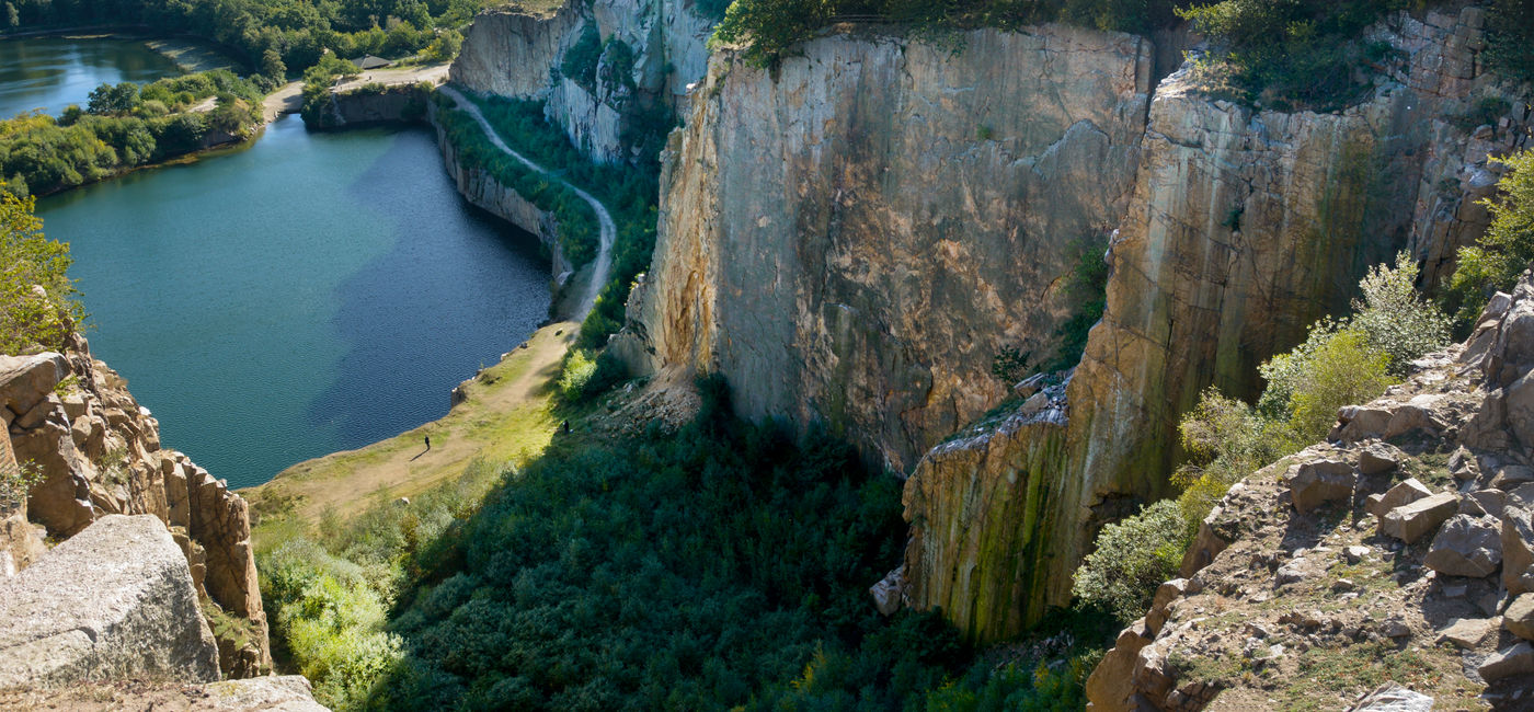 Image: Cliffs by Opal Lake, Bornholm (Photo Credit: Stefan Asp via the Nordics)
